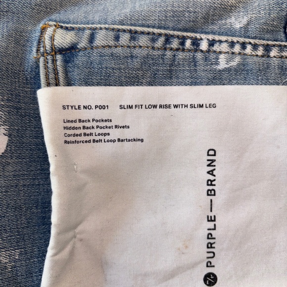 LIKE NEW Men’s purple Jeans - Picture 5 of 13